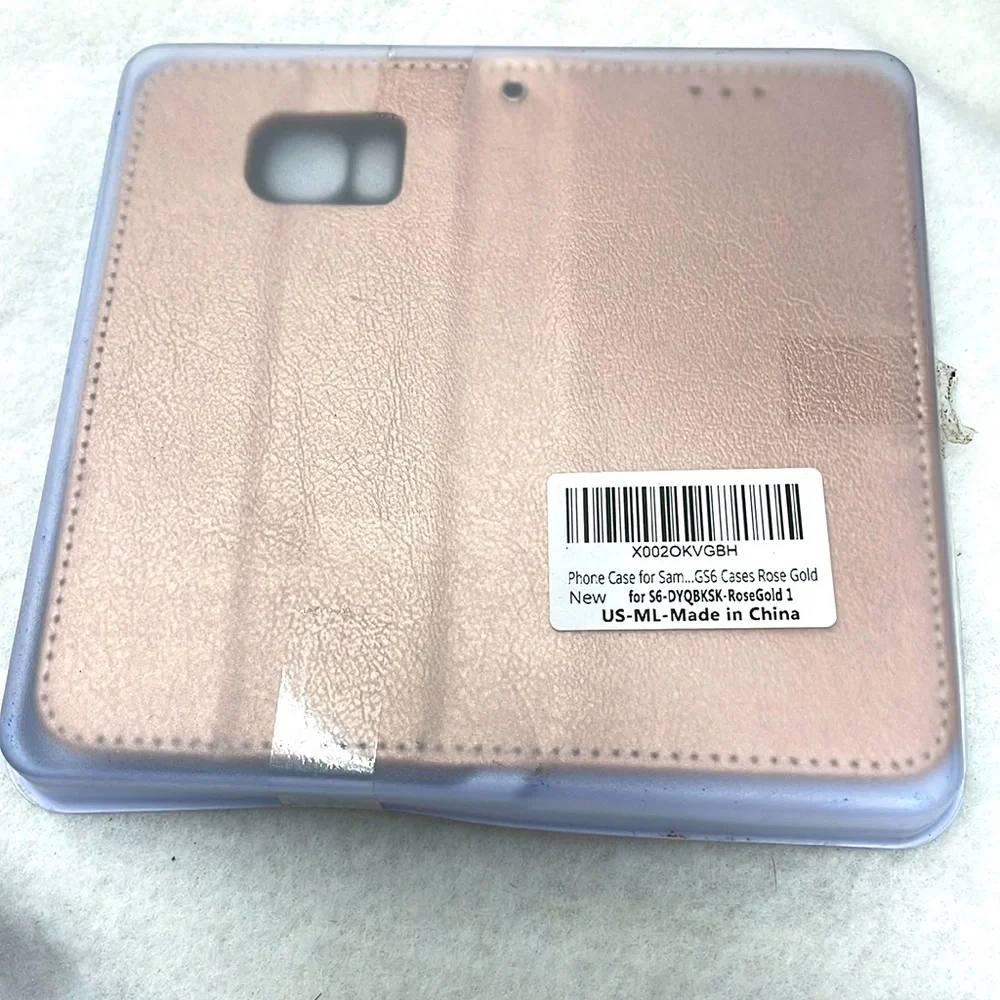 NEW!!! Samsung GS6 wallet case rose gold for S6